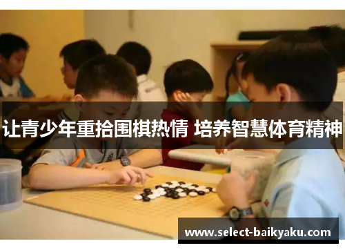 让青少年重拾围棋热情 培养智慧体育精神